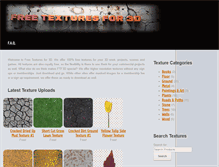 Tablet Screenshot of freetexturesfor3d.com